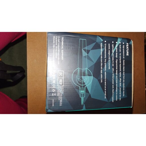 Meco Eleverde Compressed Air Duster With Nozzle Attachments For Cleaning - Picture 5 of 7